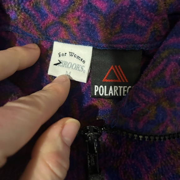 Brooks Purple Fleece Quarter-Zip Top - Picture 4 of 6